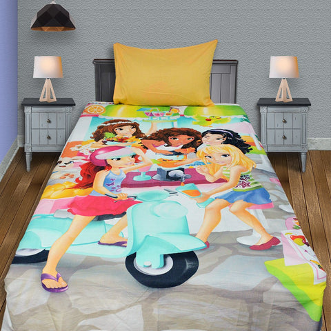 CARTOON CHARACTER SINGLE BED SHEET - Disney Princess - EP1192CB