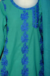 3 PCs Embroidered Cotton Pret Suit - Green - 1102